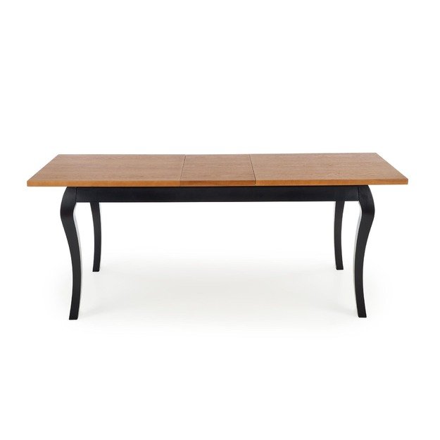 WINDSOR extension table, color: dark oak/black 17