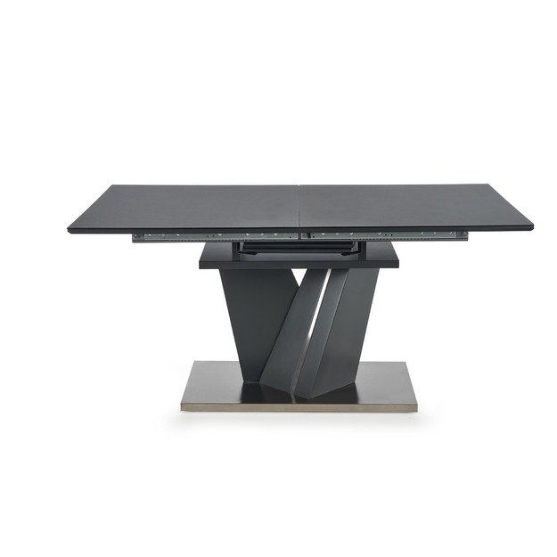 SALVADOR extension table, color: top - dark grey, legs - dark grey 1