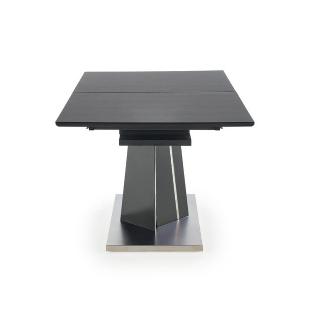 SALVADOR extension table, color: top - dark grey, legs - dark grey 25
