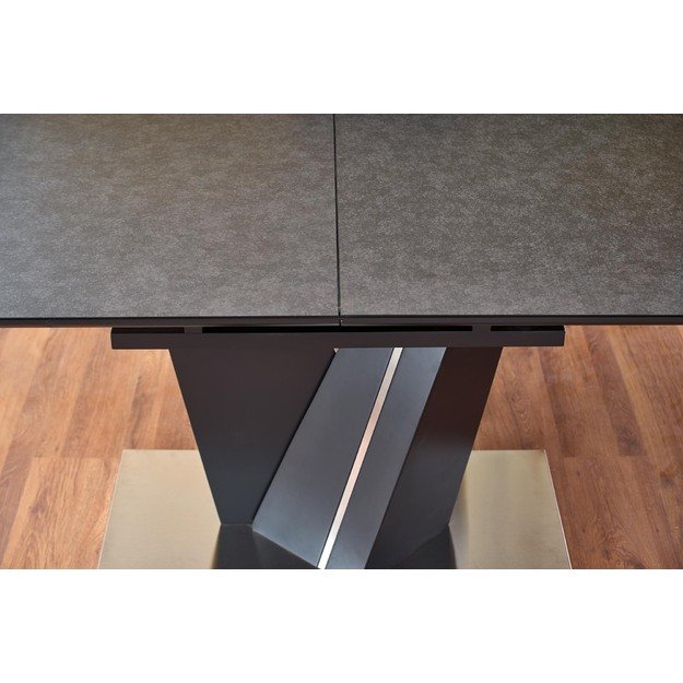 SALVADOR extension table, color: top - dark grey, legs - dark grey 5