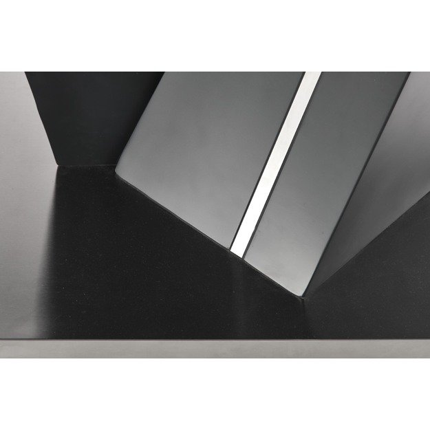 SALVADOR extension table, color: top - dark grey, legs - dark grey 14