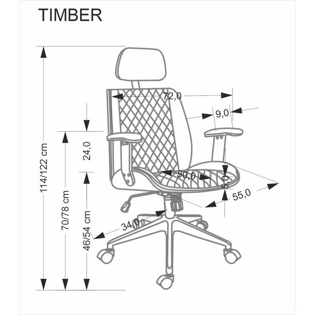 TIMBER o.chair, walnut/beige 4