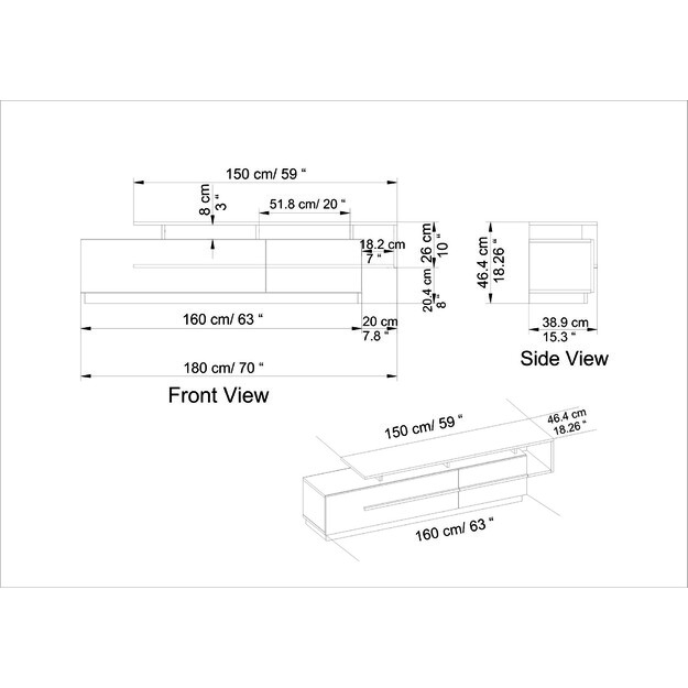 Pia - Black, Walnut 6