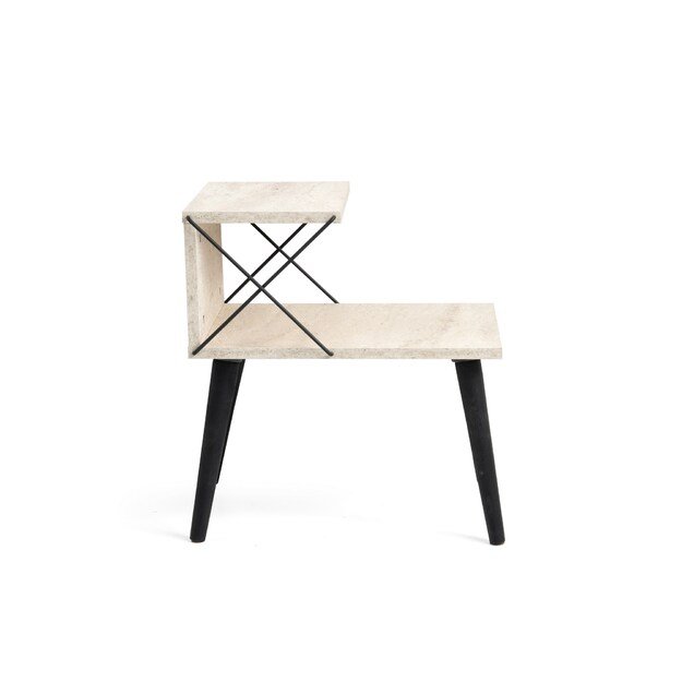 Cross - Black, Travertine 1