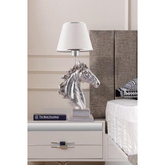 Horse - White, Silver