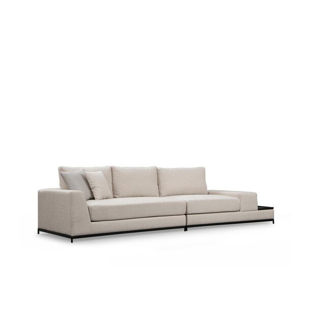 Line With Side Table - Beige 5