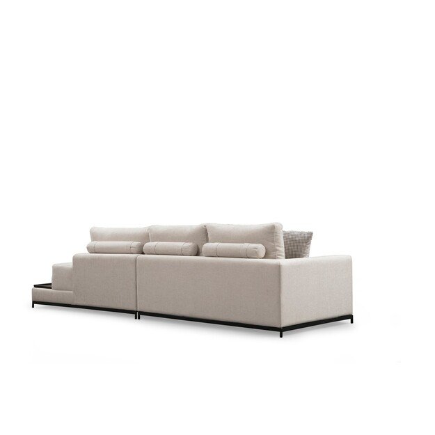Line With Side Table - Beige 8
