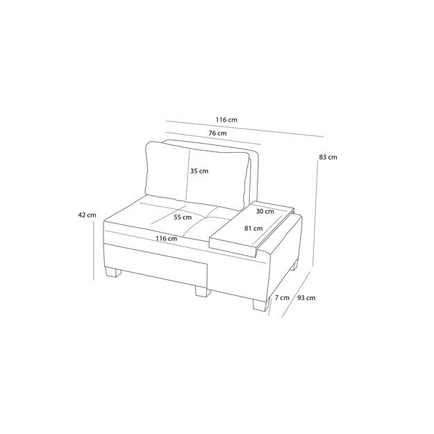 Perenna Linen Left - Grey 6