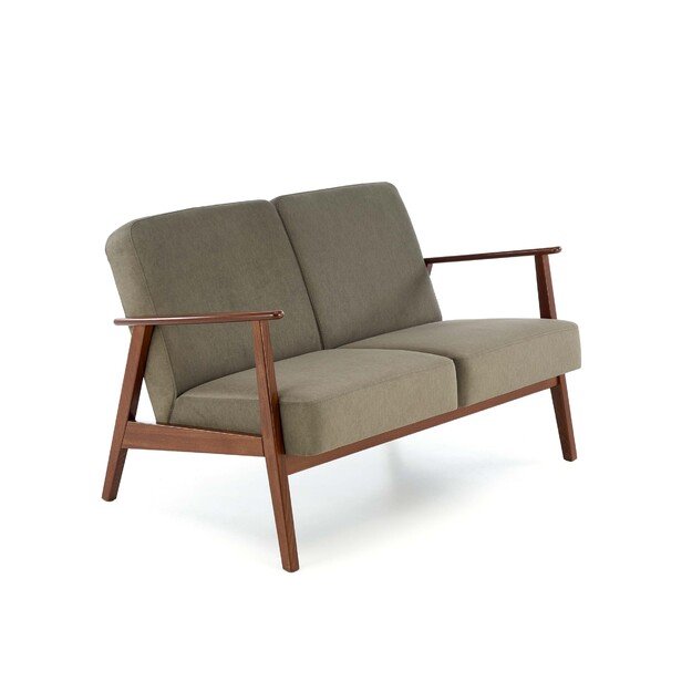 MILANO 2S sofa, olive CASTEL#39 / dark walnut 7