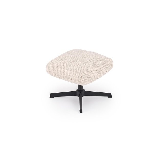 FREDY leisure chair, with stool, l.beige