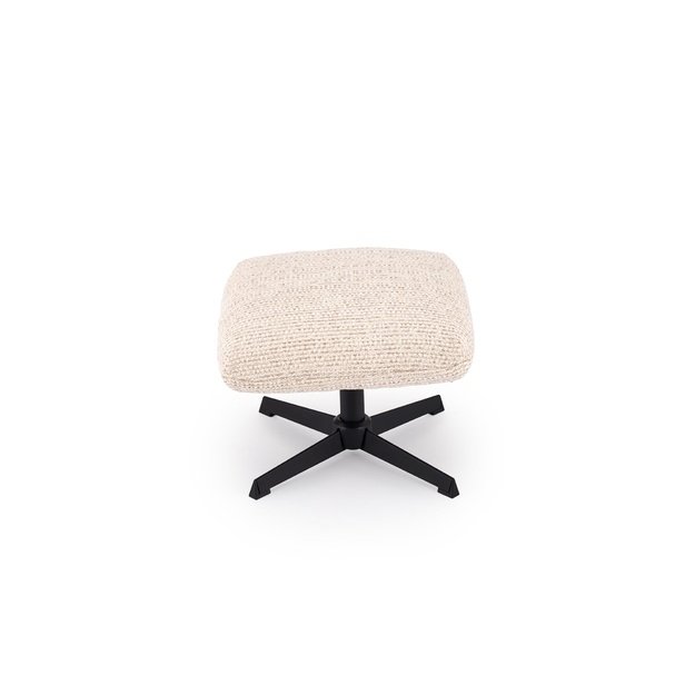 FREDY leisure chair, with stool, l.beige