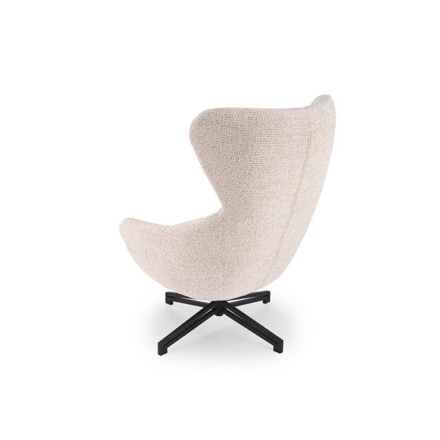 FREDY leisure chair, with stool, l.beige