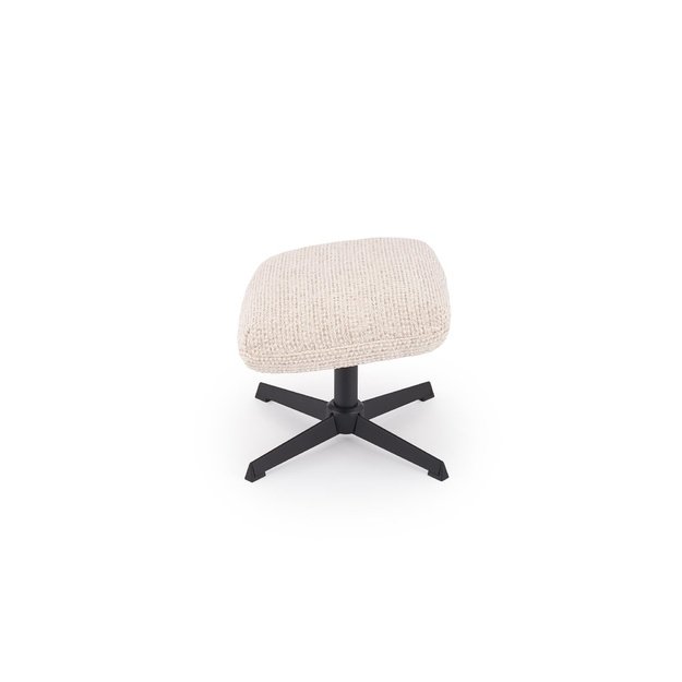FREDY leisure chair, with stool, l.beige