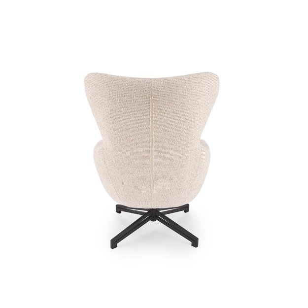 FREDY leisure chair, with stool, l.beige