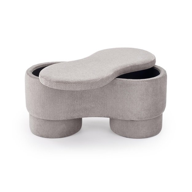VIVA bench with storage function, grey