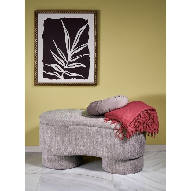 VIVA bench with storage function, grey