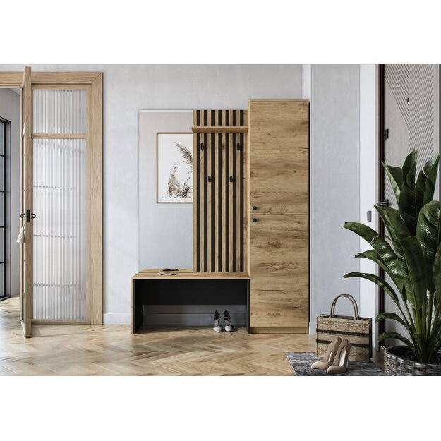 ZARIS hall, golden oak / black