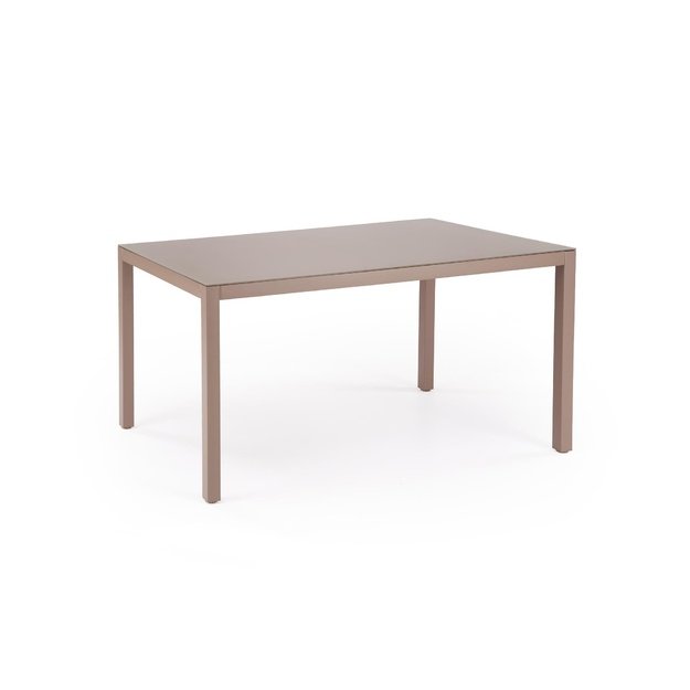 HOVER garden table, beige / cappuccino