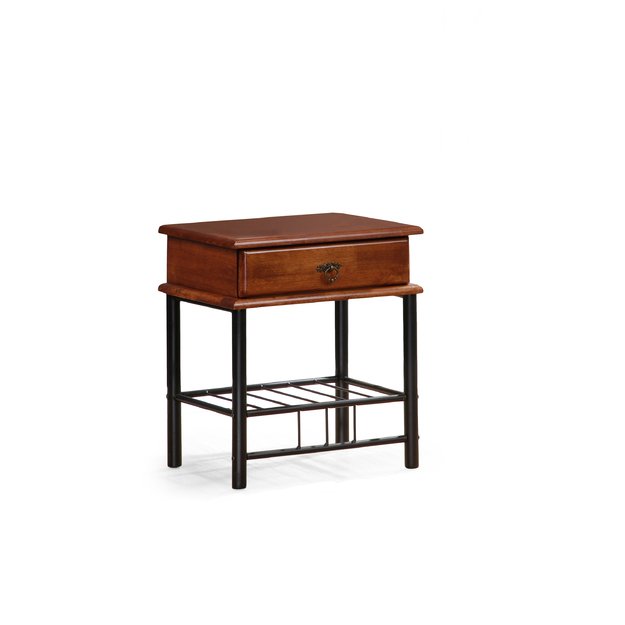 FIONA night stand color: ant cherry/black