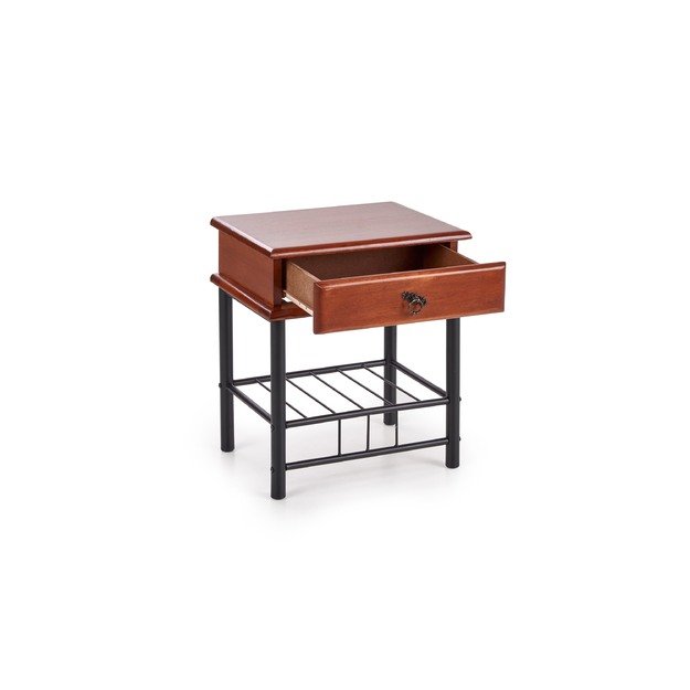 FIONA night stand color: ant cherry/black 12