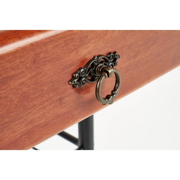 FIONA night stand color: ant cherry/black 9