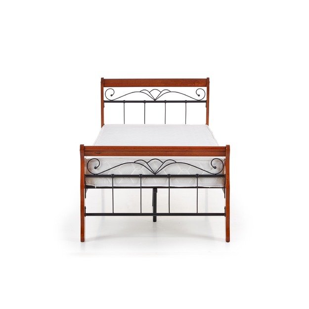 VERONICA bed 90 cm color: ant. cherry/black 2