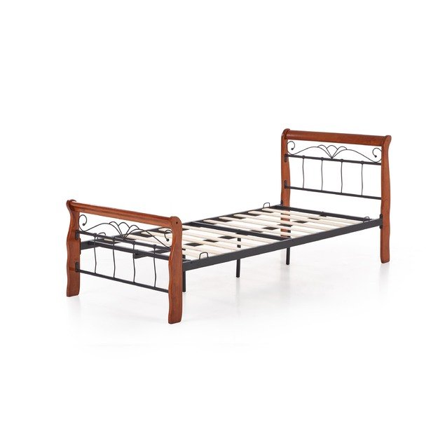 VERONICA bed 90 cm color: ant. cherry/black 5
