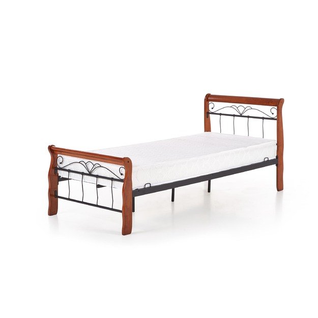 VERONICA bed 90 cm color: ant. cherry/black 4