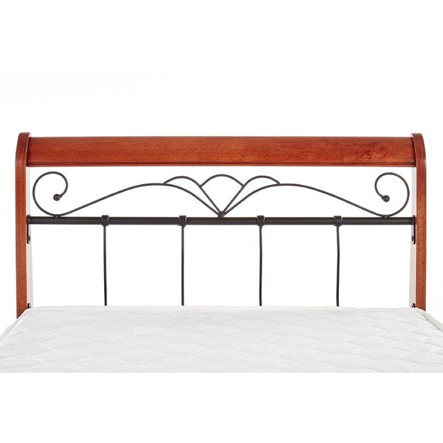 VERONICA bed 90 cm color: ant. cherry/black 16