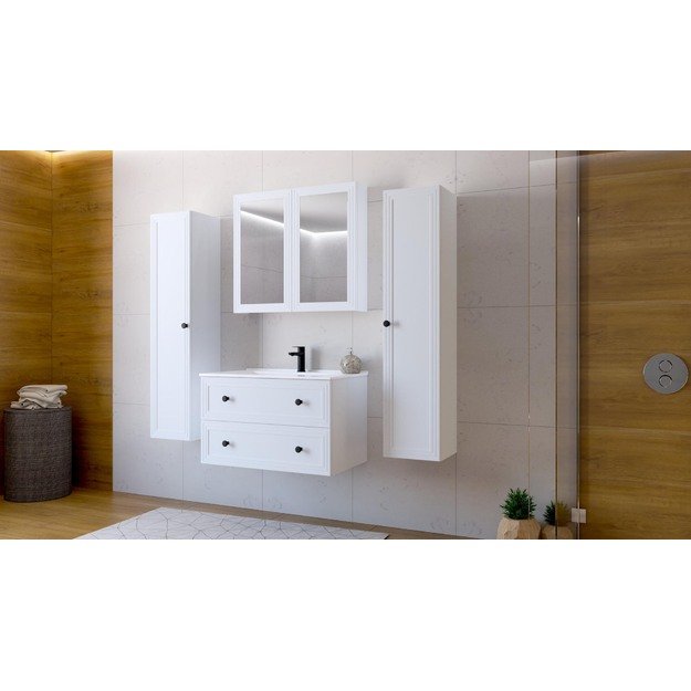 mirror cabinet, TORETO SLU-80, white 5