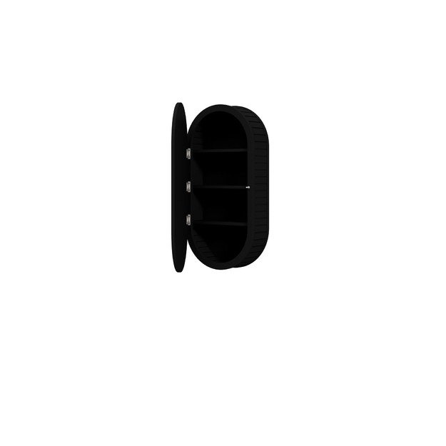 mirror cabinet, VENEZIA SLU, black matt 2