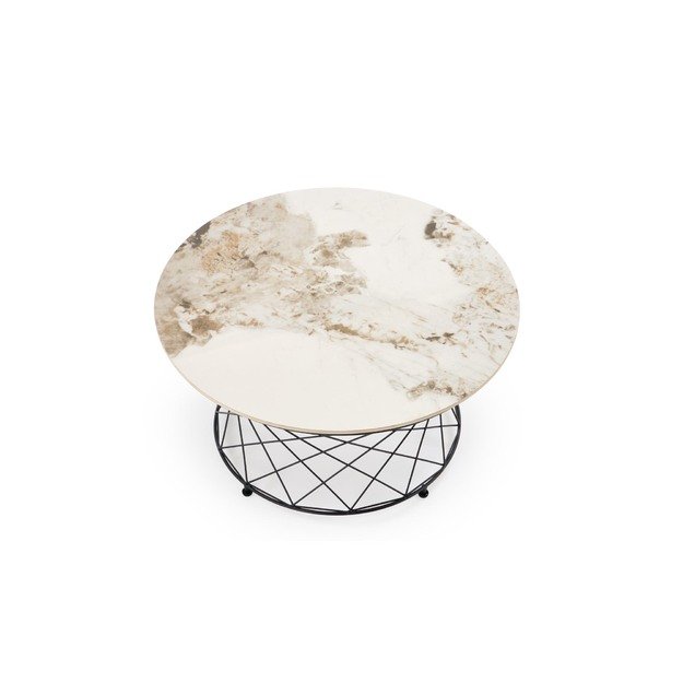 ALESSIA c.table, beige marble / black 4