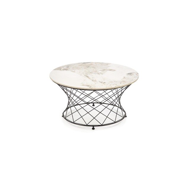 ALESSIA c.table, beige marble / black 3