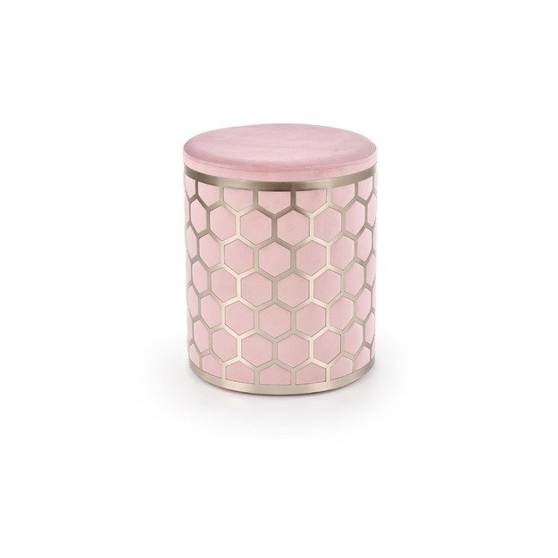 AQUA pouffe color: light pink, silver