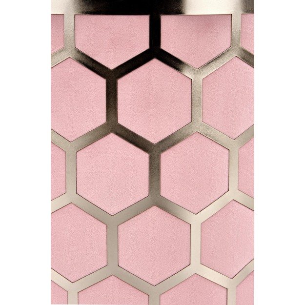 AQUA pouffe color: light pink, silver 3