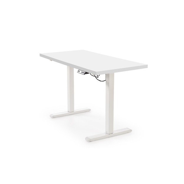 B/54 desk with adjustable height, top - white, frame - white  2