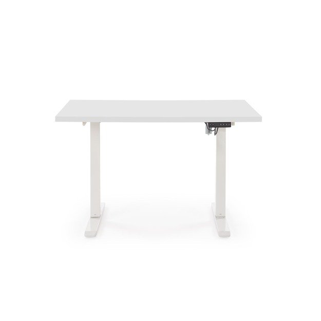 B/54 desk with adjustable height, top - white, frame - white  5