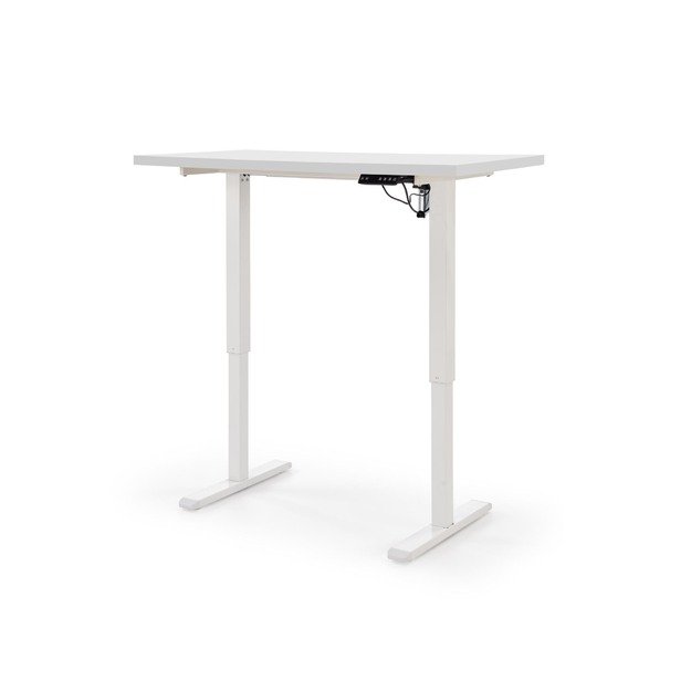 B/54 desk with adjustable height, top - white, frame - white  6