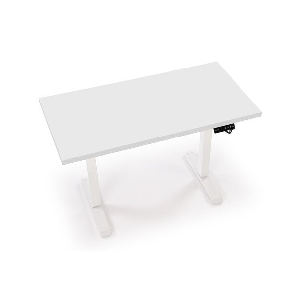 B/54 desk with adjustable height, top - white, frame - white  7
