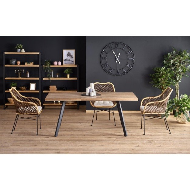 BERLIN extension table, walnut / black 21