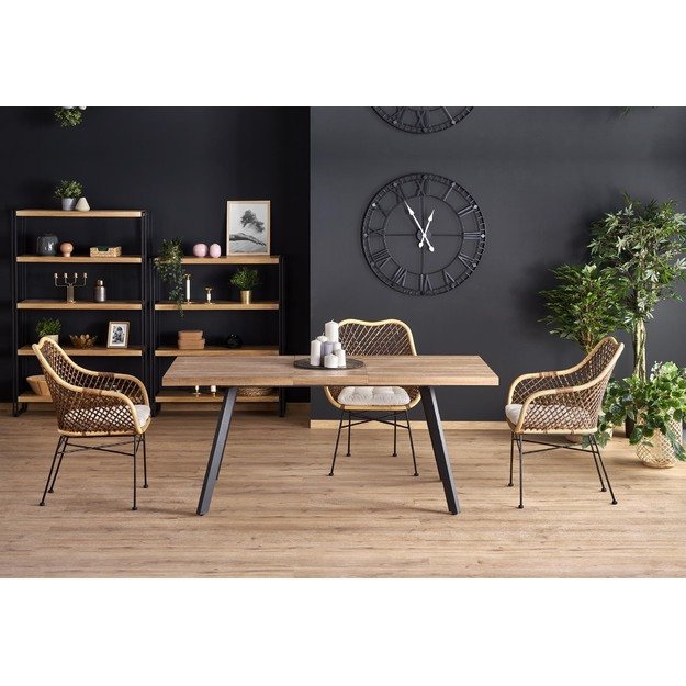 BERLIN extension table, walnut / black 31