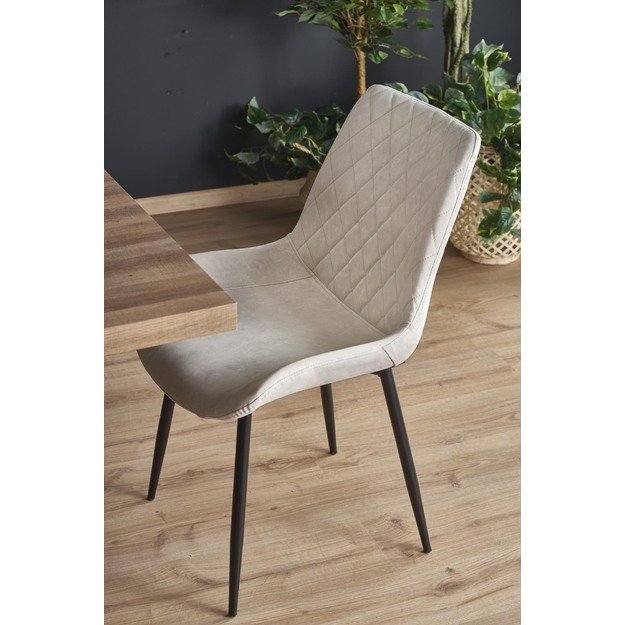 BERLIN extension table, walnut / black 52