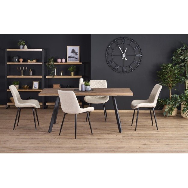 BERLIN extension table, walnut / black 2