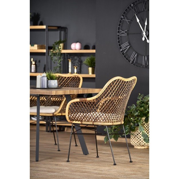 BERLIN extension table, walnut / black 38