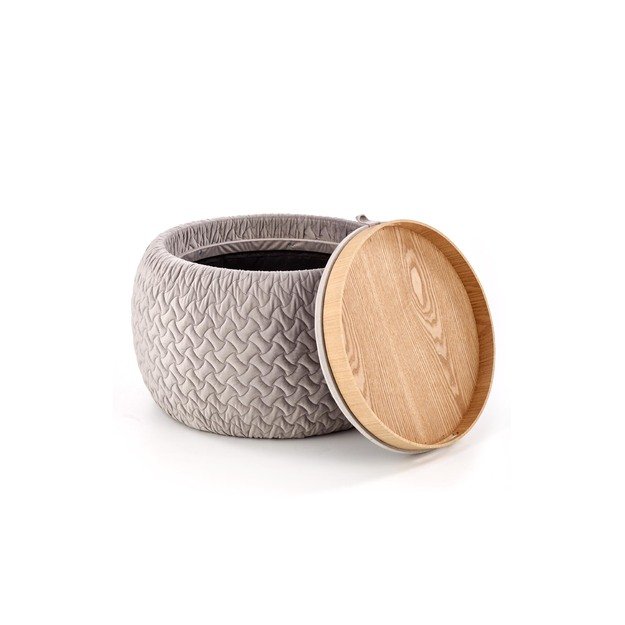 BONO pouffe color: light grey 7