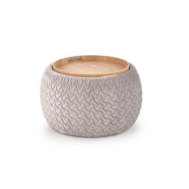 BONO pouffe color: light grey