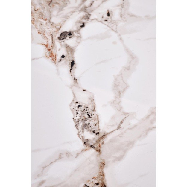CARINA  c.table beige marble / walnut 8