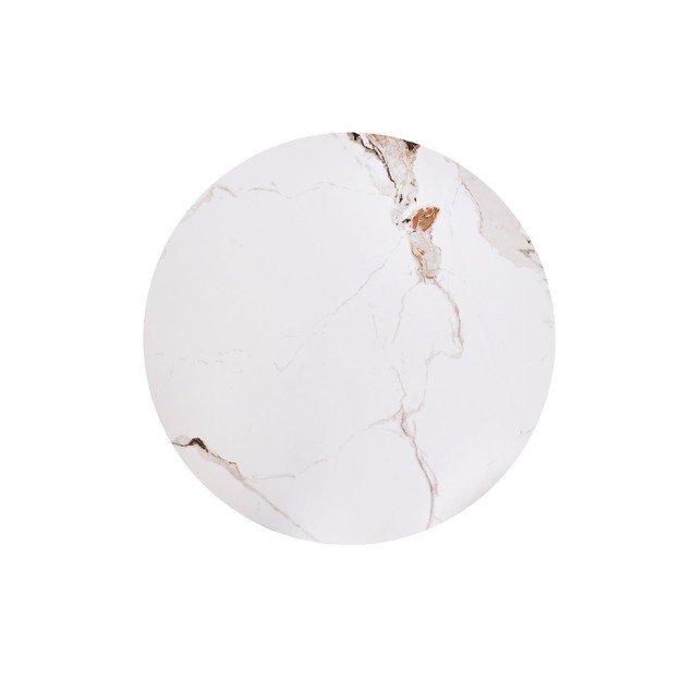 CARINA  c.table beige marble / walnut 6