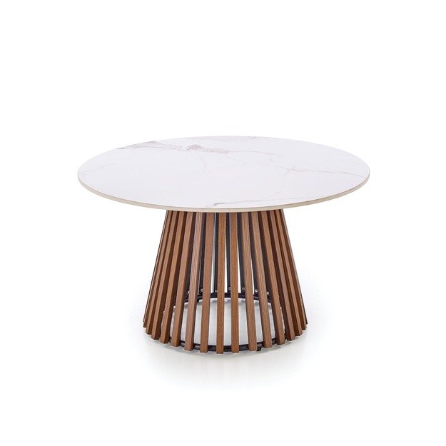 CARINA  c.table beige marble / walnut 10
