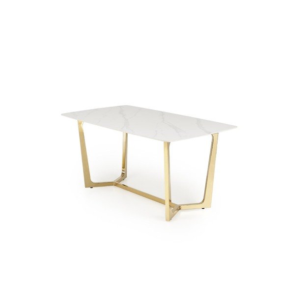 CLEMENTE table, color: top - white marble, legs - gold 11